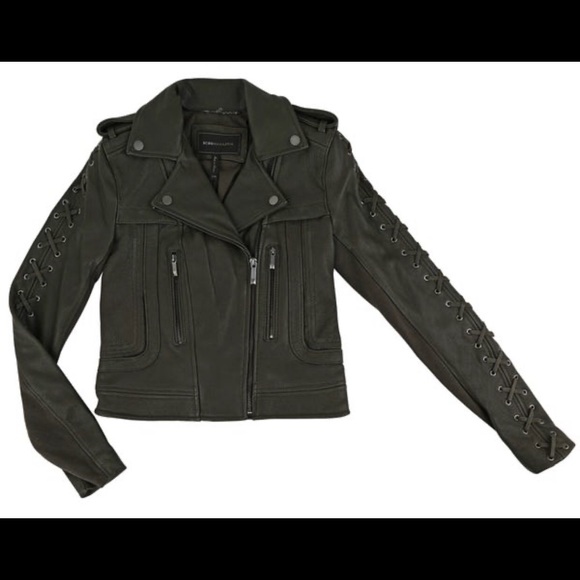 BCBG Max Azria ISA Leather Jacket - NWT - XXS - Picture 3 of 3